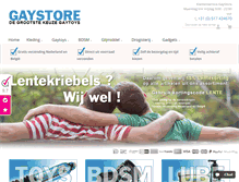 Tablet Screenshot of gaystore.nl